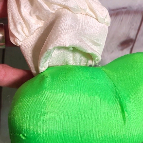 Vtg Y2K Halloween Plush Neon Green Skeleton Ghost Chef Stuffed Animal Sugar Loaf - Picture 7 of 14